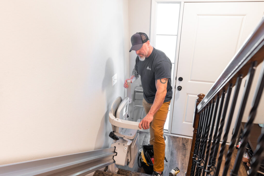 installation of a chair lift for stairs in York Pennsylvania