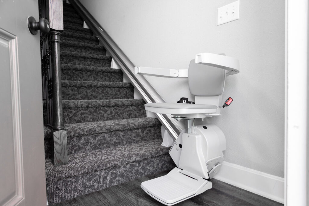 stair lift in home