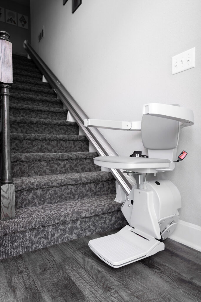 stair lift in home