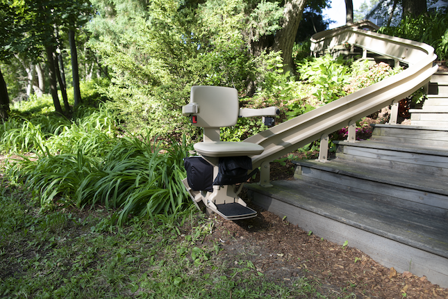 Elite Curved Outdoor Stair Lift 2