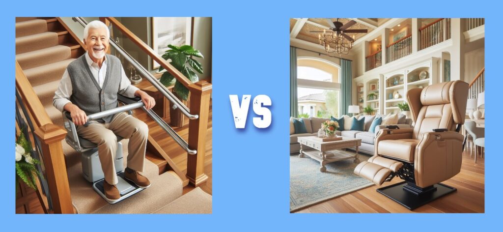 Stair lifts versus chair lifts